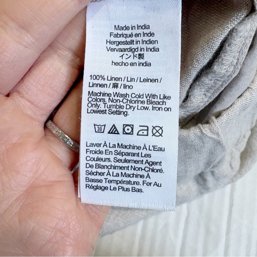 J. Crew Light Beige Linen Blend Women's Shorts - Picture 10 of 14